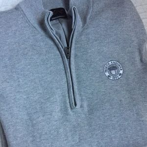 Men’s Gray Sleeveless Cardigan Sweater